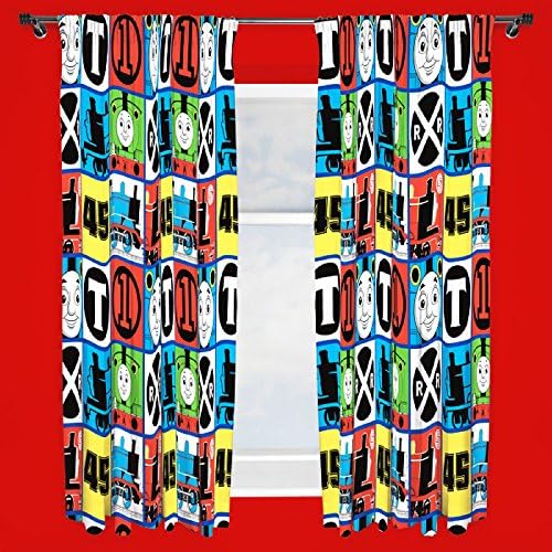 Thomas Team Official Childrens/Kids Curtains (168x183cm) (Multicoloured)