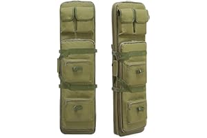 QMZDXH Waffentasche Gewehrtasche Gewehrfutteral,Waffenkoffer Für Langwaffen,wasserdichte Gewehrtasche,Taktische Waffentasche Armee Airsoft wasserdichte Langwaffentasche Futteral D,117cm/46in