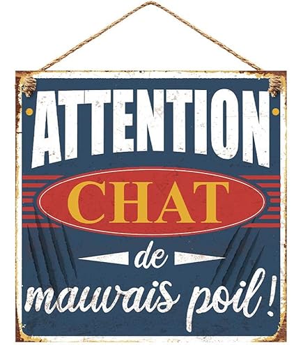 Plaque Personnalisée Attention Au Chien Pour Porte Et Portail - Ma