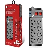 Termal Akım Korumalı 8Li Uzatma Kablosu 3Xusb 2 Metre 16 Amper