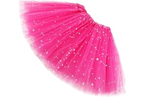 Ugitopi Niñas Sparkle Tutus Princesa Ballet Danza Capas Tul Tutu Faldas Girls Skirt