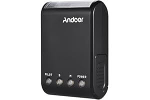 Andoer WS-25 Professional Mini Esclave Numérique Portable Flash Speedlite avec Flash Universel et Sabot Universel GN18