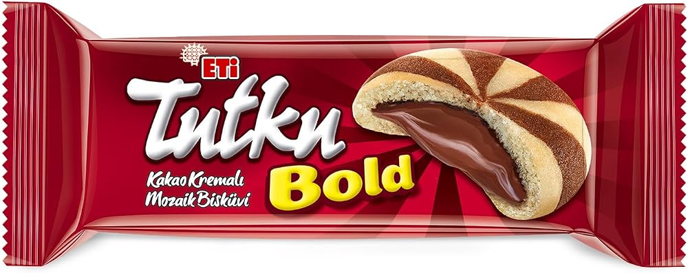 Eti Tutku Bold Kakao Kremalı Mozaik Bisküvi 138 g x 12 Adet