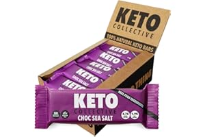 Keto Collective Keto Bars 15x40g | 2g Net Carbs | Keto Snacks | High Fibre | Natural Ingredients | Source of Protein | Low Carb Snacks | Gluten Free | Vegan | Made in the UK | No Artificial Sweeteners