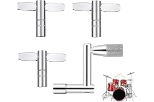 BAVOOTY Schlagzeugschlüssel,Schlagzeugschlüssel Schlagzeug,Stimmschlüssel Schlagzeug,Schlagzeug Tuning Key,Metall Drum Tuning Key, Musikinstrument Schlagzeugschlüssel, für Schlagzeug Schlaginstrumente,4 Stück
