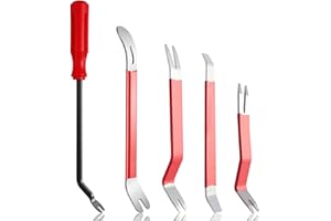 TXXATX 5 Stück Auto Demontage Werkzeuge Edelstahl Hebelwerkzeug Langlebig Zierleistenkeile Innenverkleidung Werkzeug Removal Tool für Türverkleidung Kfz Audio Radio Panel Armaturenbrett Automotive
