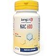 LongLife® NAC 600 mg | Precursore del glutatione | Alto dosaggio | NAC N-acetil-cisteina | Difese immunitarie adulti | 60 cap