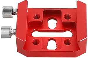 Ronyme Plate Clamp Bracket Accessories Astronomy Telescope Universal Ota Tripod Metal Clamp Groove Saddle Plate, 55mm