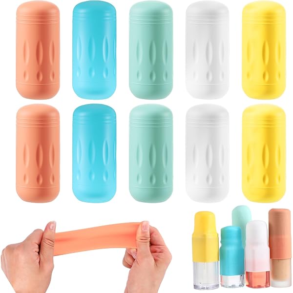 8pcs Flacon de Voyage en Silicone, Flacon de Voyage Avion Manchons Élastiques Réutilisables Convient Aux Articles de Toilette de Taille Standard et de Voyage (Quatre Couleurs 8pcs Flacon de Voyage en Silicone, Flacon de Voyage Avion Manchons Élastiques Réutilisables Convient Aux Articles de Toilette de Taille Standard et de Voyage (Quatre Couleurs