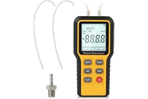 VKALTUL Digital Manometer - Gas Pressure Tester, HVAC Temperature & Pressure Testing