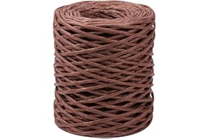 PH PANDAHALL PandaHall Elite 50m / Rotolo 2mm Filo per Legatura Fatto a Mano Filo di Ferro Rivestito per Fabbricazione Artigianale DIF, Marrone Cocco