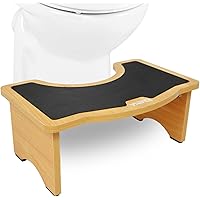 Erdiegle Toilettenhocker Aus Bambus - Klappbarer WC Hocker Für Bessere Darmgesundheit