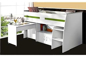 Parisot 2270 Comb Set Möbel Kinderzimmer – Reverse Comb Weiß Megeve Holz