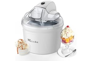 ‎KECOOLKE Speiseeisbereiter, Eismaschine, Elektrische Eismaschine Soft Serve Homemade KECOOLKE 1.5 L Frozen Yogurt, Sorbet, Gelato