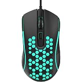 Aula S11 3600DPI RGB Optik Oyuncu Mouse, Siyah