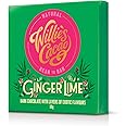 Willie's Cacao - Ginger & Lime bar, 70% dark chocolate with ginger and lime - 50g x 12 - Vegan chocolate - Artisan chocolate - Bean to bar