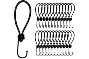 ‎OFFGRIDTEC Offgridtec 25x Spann-Gummi 18cm, Expander mit 5mm Haken, Universelles Elastikband für Planen, Anhängernetze,