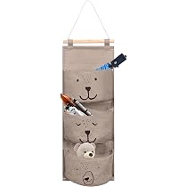 Organizer Da Appendere, Portaoggetti Rimovibile Con 5 Tasche A Strati Organizer Da Porta Con 4 Ganci 96674823