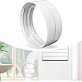 Air Conditioning Hose Extension, Universal 5.9 Inch Air Conditioner Hose Connector, Air Conditioner Exhaust Adapter, Exhaust Hose Connector for Portable Air Conditioner (A)