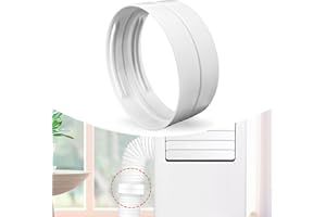 COLEESON Air Conditioning Hose Extension, Universal 5.9 Inch Air Conditioner Hose Connector, Air Conditioner Exhaust Adapter, Exhaust Hose Connector for Portable Air Conditioner (A)