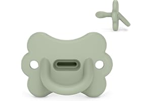 Suavinex, Chupete Todo Silicona, para Bebés 0/6 Meses y Recién Nacidos, con Tetina Fisiológica Sx Pro, Blandito y Flexible, Ideal para Dormir, Respeta el Desarrollo Bucodental, Butterfly, Lake Green