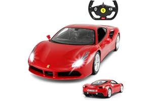 RASTAR Ferrari Toy Cars, Ferrari 1:14 Ferrari 488 GTB Remote Control R/C Cars for Boys Kids RC Car Ferrari, Red, Gifts for Kids Boys