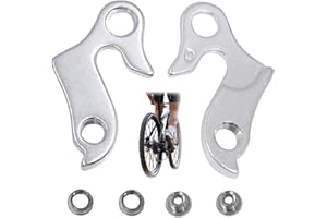 OHYER 2 Pièce Patte de Dérailleur de Vélo Dérailleur Arrière de vélo en Alliage d'aluminium Cintre De Dérailleur Vélo en Alliage Cintre Cadre Gear Support de Dérailleur Arrière avec Vis