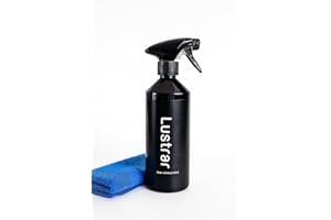 Lustrar All-In-One Car Cleaning Spray & Microbire Cloth Kit | Waterless Wash | Interior & Exterior Car Cleaner | 500ml