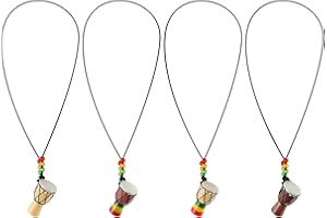 HEALLILY 4 Stück Trommeln Djembe Trommel hängende afrikanische Trommel Anhänger Holz Classic Jambe Drummer Mini Djembe Percussion afrikanische Hand Drum Geschenk