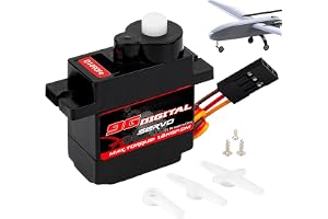 Digital Servo Precis Kontrollvinkel 180 Grader | Högt Vridmoment Digital Servomotor Barn, Pojkar, Nybörjare, Hobbyister, Entusiaster, Drönare, Luftfarkost, Flygplan, Båt