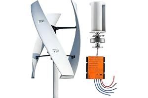 Upgraded 16000W 20000W Vertical Axis Wind Turbine Generator Kit, Quiet Wind Power Solution for Home, RV, Marine - Complete with Controller, Eco-Friendly Energy Source(16000W,12V)