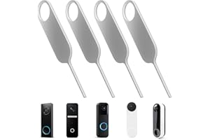 KCRNW 4pcs Doorbell Key Tool Security Pin Video Doorbell Opening Pin Tool Release Removal Key Replacement Reusable Remove Mount and Battery Replacement Compatible with Arlo, Nest and Eufy