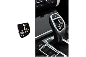 NCOUUOCN Car Shift Knob Panel Gear Button Cover Emblem M Performance Sticker for BMW X1 X3 X5 X6 M3 M5 F01 F10 F30 F35 F15 F16 F18 (Sport （Short）)