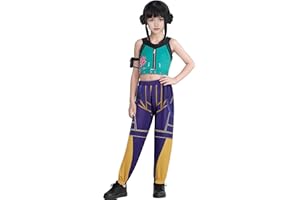 Jackolume Costume de costumade Kpop Demon Rumi Zoey pour enfants, chasseurs, chanteuses pop, Rumi Zoey, idole de scène, jeu de rôle, tenue d'Halloween pour femmes et filles