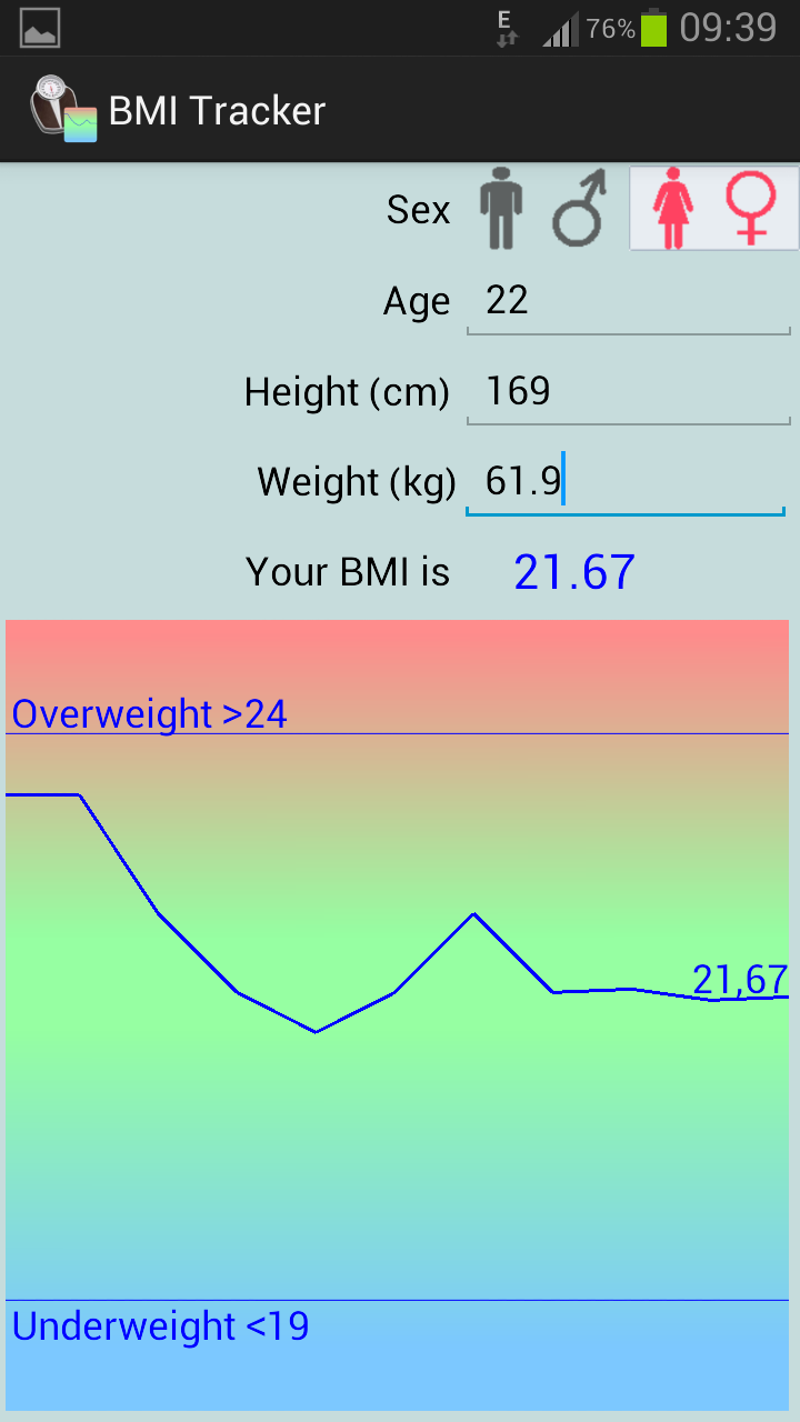 BMI Tracker Amazon.co.uk Appstore for Android