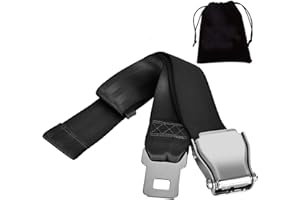 LWTSRP 1 Pièce Rallonge Ceinture de Sécurité Avion, Extension de Ceinture de Sécurité Réglable 20-80 CM, Convient aux Femmes Enceintes et aux Personnes Obèses