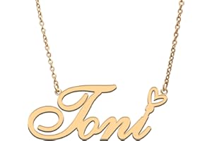 RONKAH Custom Personalized Name Necklace with Heart Customized Name Necklace for Women Personal Fashion Necklace Best Gift for Girl Mother Daughter Friendship Christmas Birthday