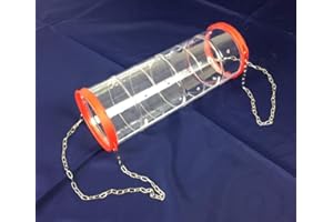 Global Pet Giant Clear Rat Ferret Chinchilla Play Tube With Chains 35 cm