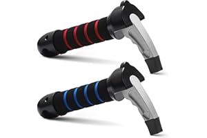 QINYOULHAUSE 2er-Set Auto Einstiegshilfe & Ausstiegshilfe mit Fensterhammer & Gurtschneider – Tragbarer Haltegriff für Senioren, Schwangere & Menschen mit eingeschränkter Mobilität – Passt für alle Fahrzeuge