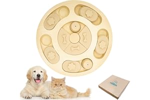 Pawfect Family® interactive toy for dogs and cats - treat dispenser and brain game level 1, made of wood