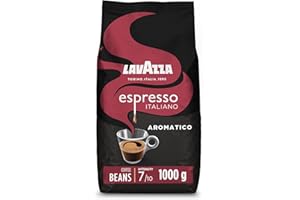 Lavazza Espresso Aromatico, Arabica and Robusta Light Roast Coffee Beans, 1 kg Pack