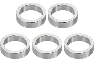 PATIKIL Entretoises en Acier Inoxydable M12, 5 Pièces d'Entretoises Métalliques en Acier Inoxydable de 12,2 mm ID x 16 mm OD x 4 mm de Longueur pour Vis de 1/2" ou M12