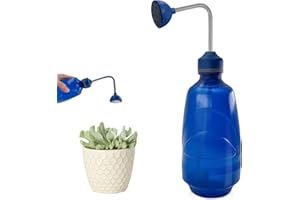 xiaoxiaozhijia 450ml Regadera Plantas Interior,Regadera Pequeña,Se Puede Invertir el Riego,Adecuada para Plántulas y Plantas Delicadas (Azul)