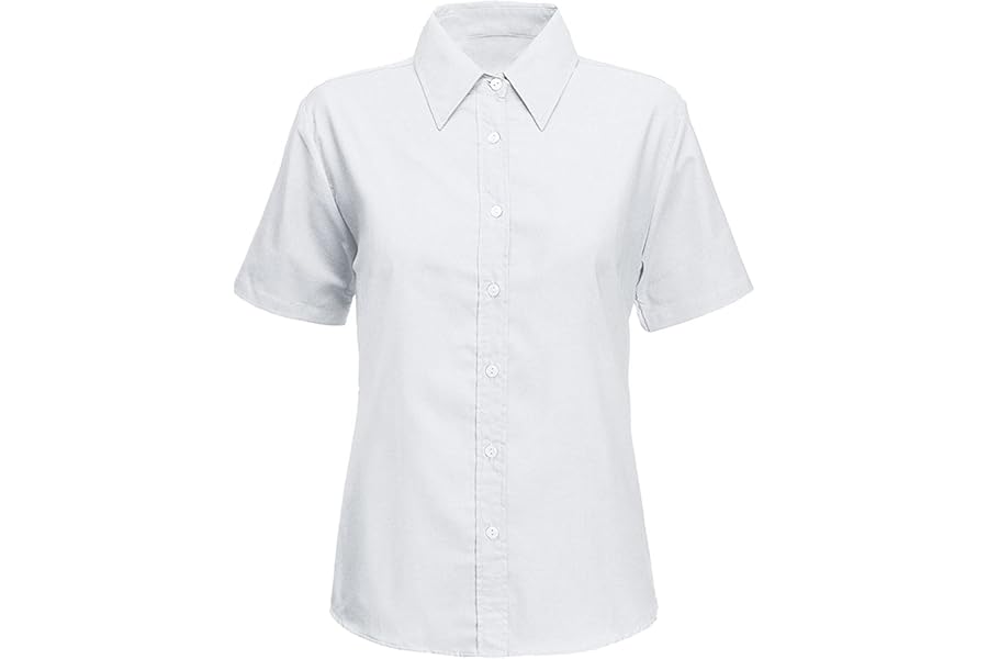Girls School Shirts White and Blue Colour Blouse in Long & Short Sleeve