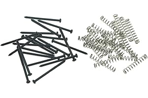 Dopro Lot de 20 vis de montage pour micro de guitare basse Compatible avec micros Precision P Bass Jazz J Bass ou P90 Noir