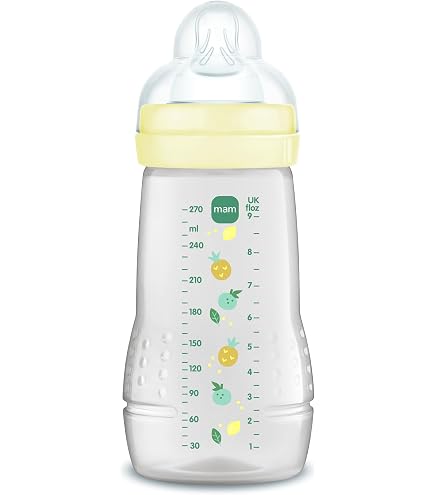 Set 2 Biberon Anti-Colica MAM 260 Ml Con Tettarelle In Seta Misura 1 E 2, Autosterilizzanti, Colori Grigio E Avorio