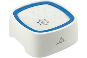 H&A PETCARE Non-Spill Dog Water Bowl, 1.5L Travel Dog Bowl, Anti-Spill Splash Proof for Puppies, Large Pets & Cats, (Blue)
