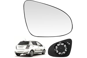 RASHION Verre de Rétroviseur Compatible avec Toyota Yaris 2014-2018 Glace De Rétroviseur Chauffant (Droite)