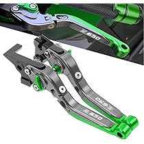 Leve Freno/ Frizione Kawasaki Z650 - CNC Alluminio, Regolabili, Pieghevoli | Verde/Nero - Foto 10