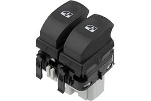 ZEALfix Bouton de Commande de Fenêtre Commande Leve Vitre 8200214939 Côté Conducteur Avant Gauche pour Clio 2005-2012 Modus Twingo 82 00 214 939